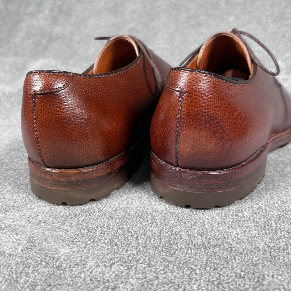 Alden 942C Dutton 3 Eyelet Blucher Brown Alpine Grain Made USA Mens 9.5 A/C - Picture 7 of 15